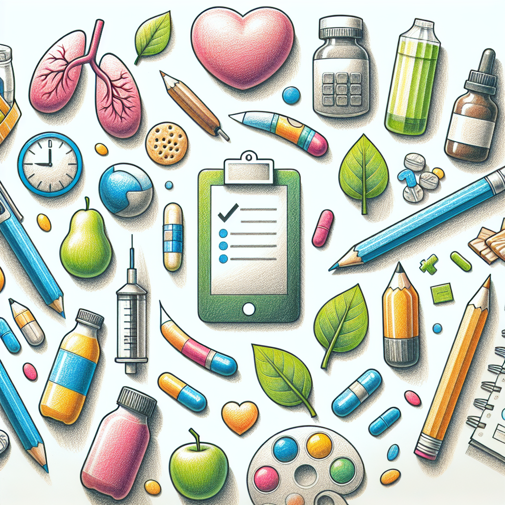Pastelková ilustrace znázorňující téma: Diabetologie