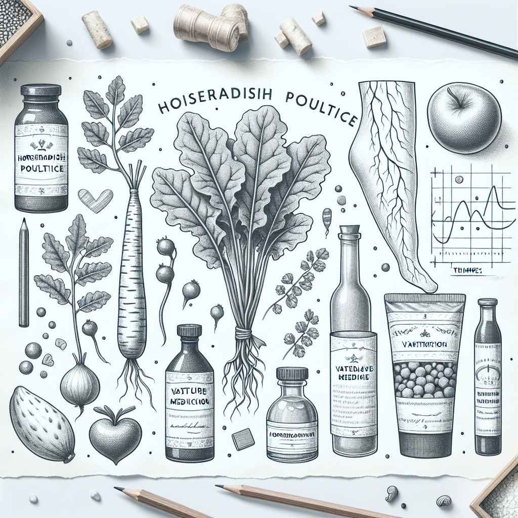 Křenová placka jako přírodní léčba zánětu žil