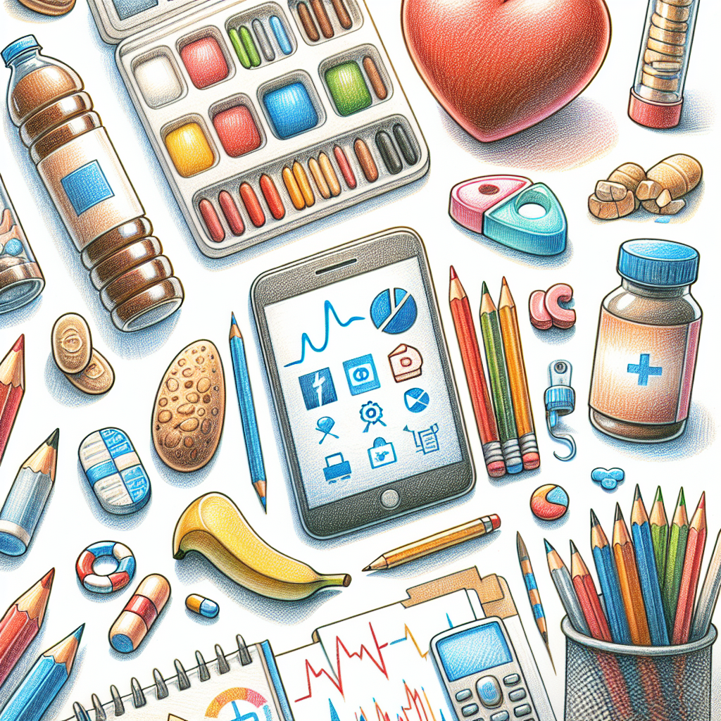 Pastelková ilustrace znázorňující téma: Diabetes