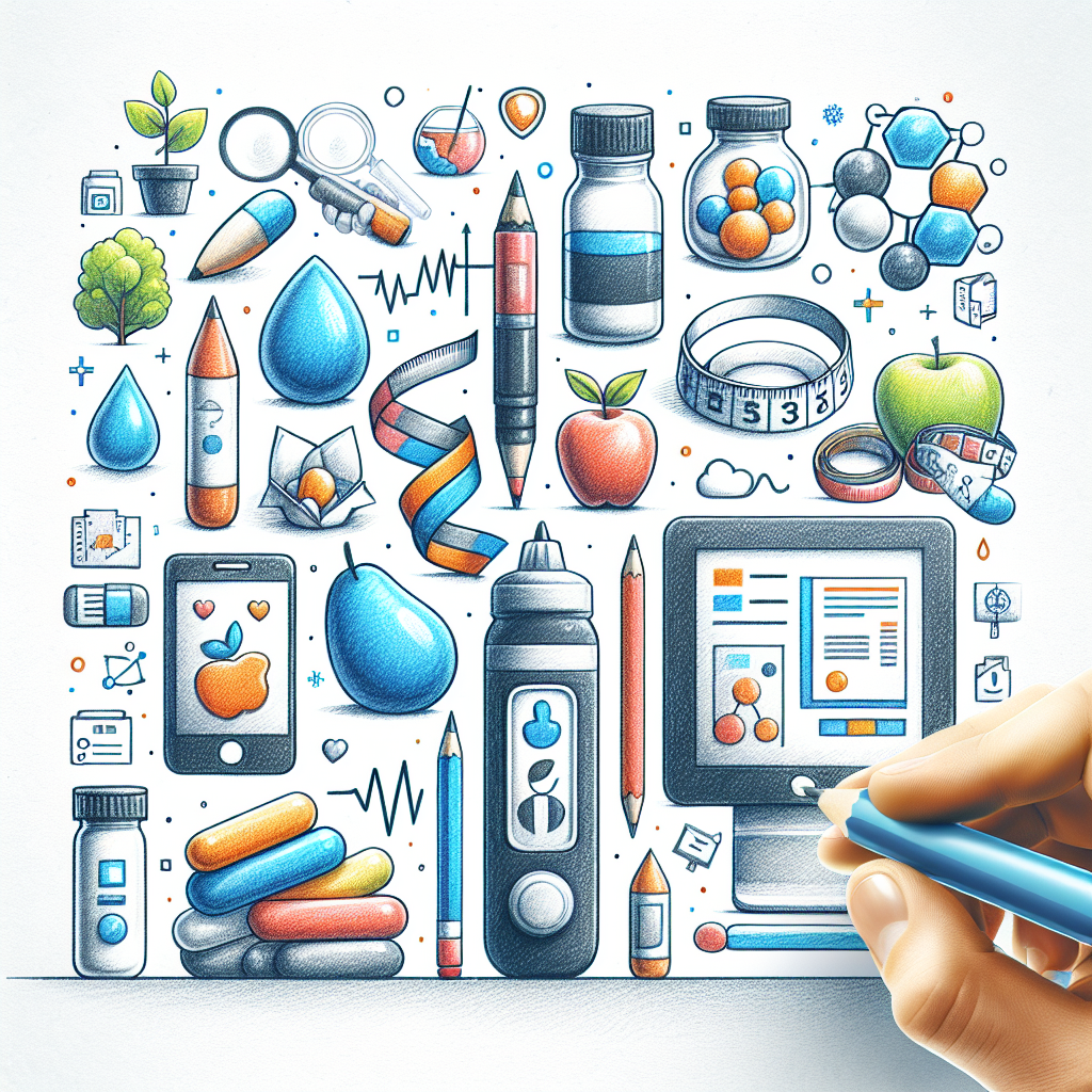 Pastelková ilustrace znázorňující téma: Zdraví