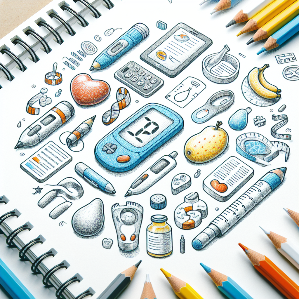 Pastelková ilustrace znázorňující téma: Cukrovka