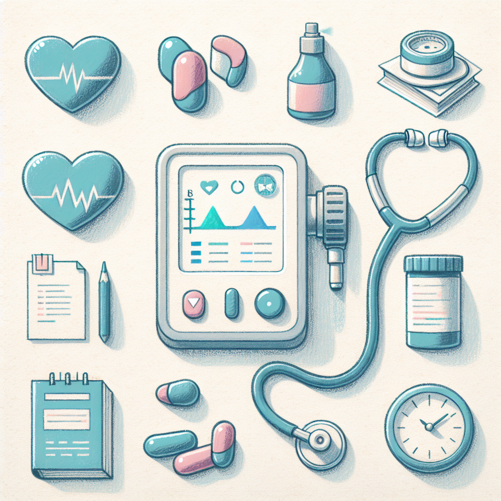 Pastelková ilustrace znázorňující téma: Zdraví