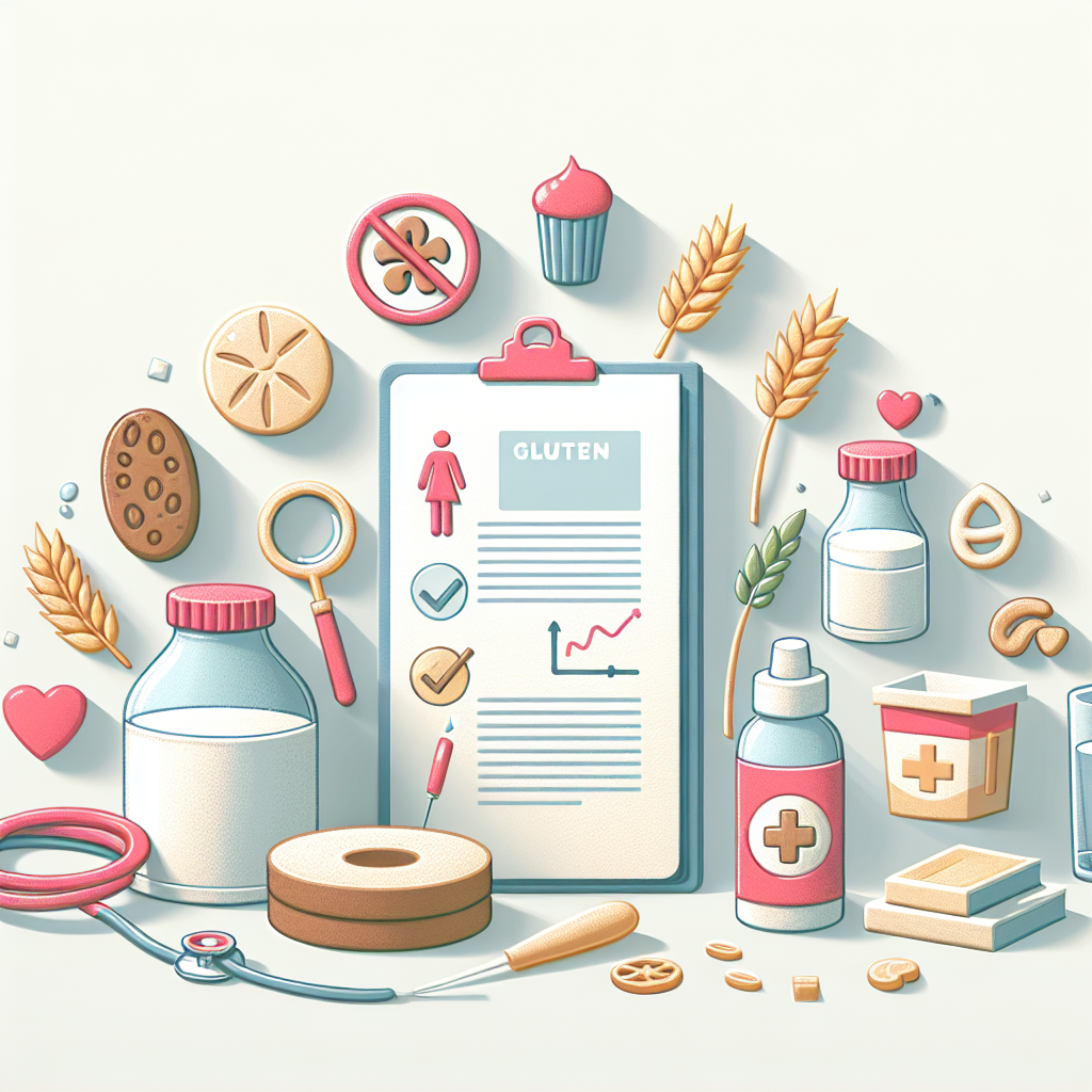Pastelková ilustrace znázorňující téma: Bezlepková dieta