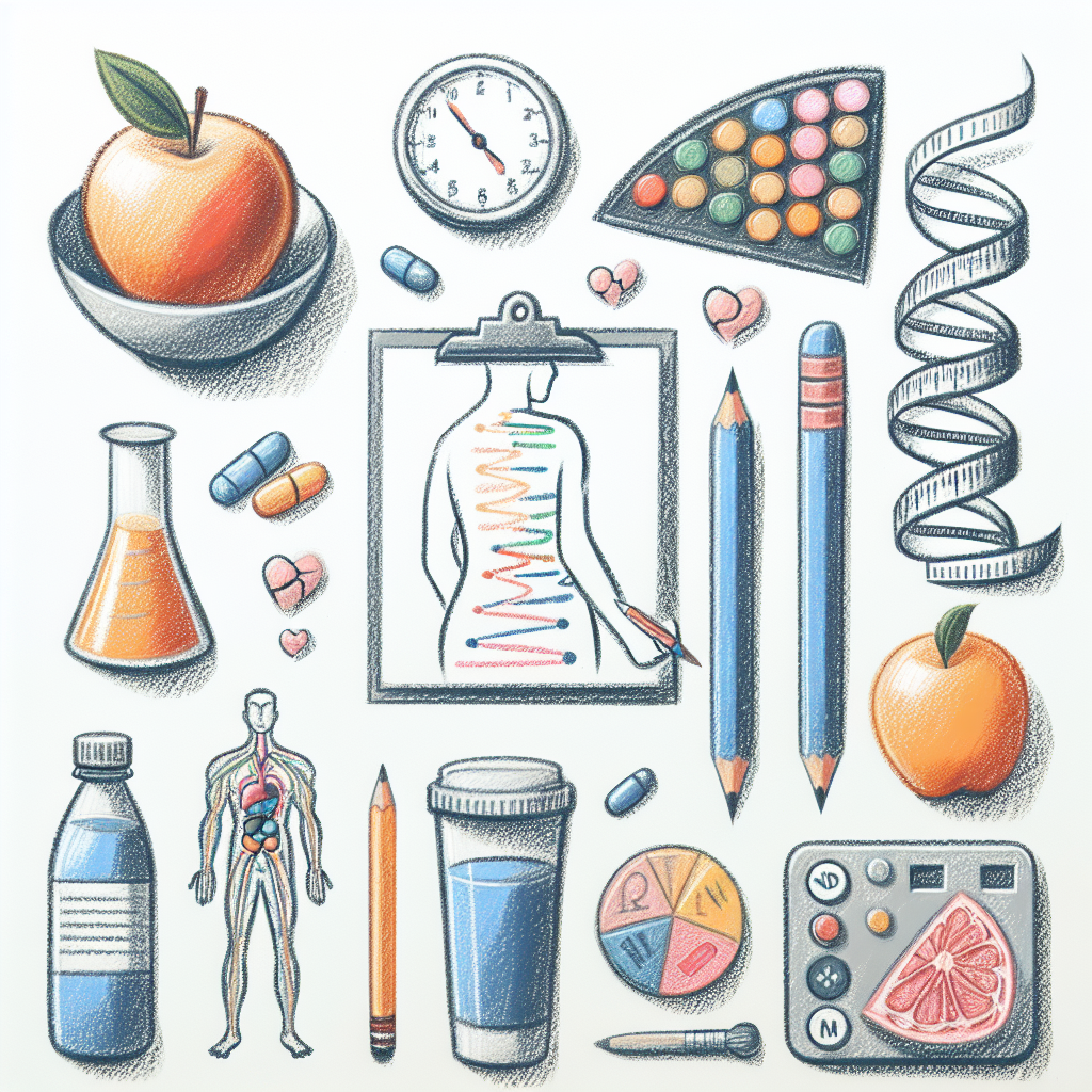 Pastelková ilustrace znázorňující téma: Zdraví a wellness