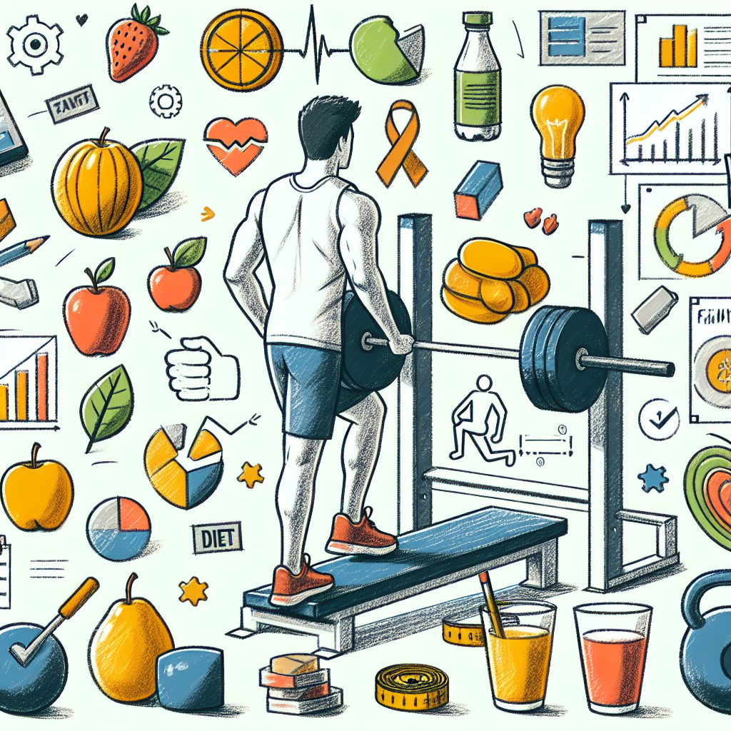 Pastelková ilustrace znázorňující téma: Zdraví a fitness