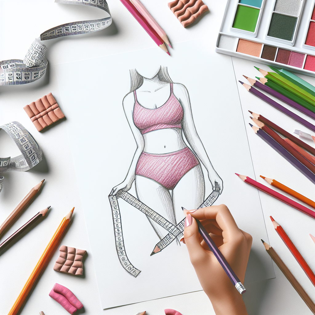 Pastelková ilustrace znázorňující téma: idnes hubnuti