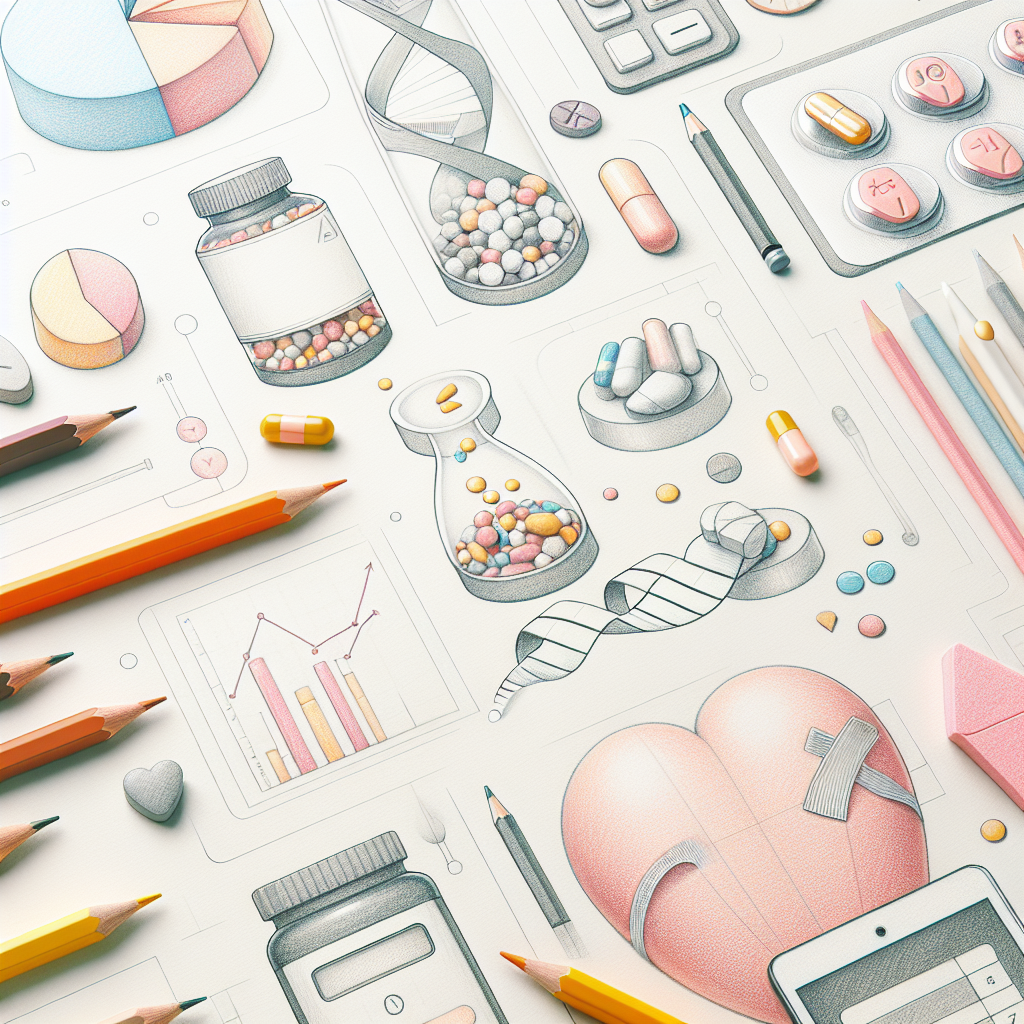 Pastelková ilustrace znázorňující téma: Zdraví a medicína
