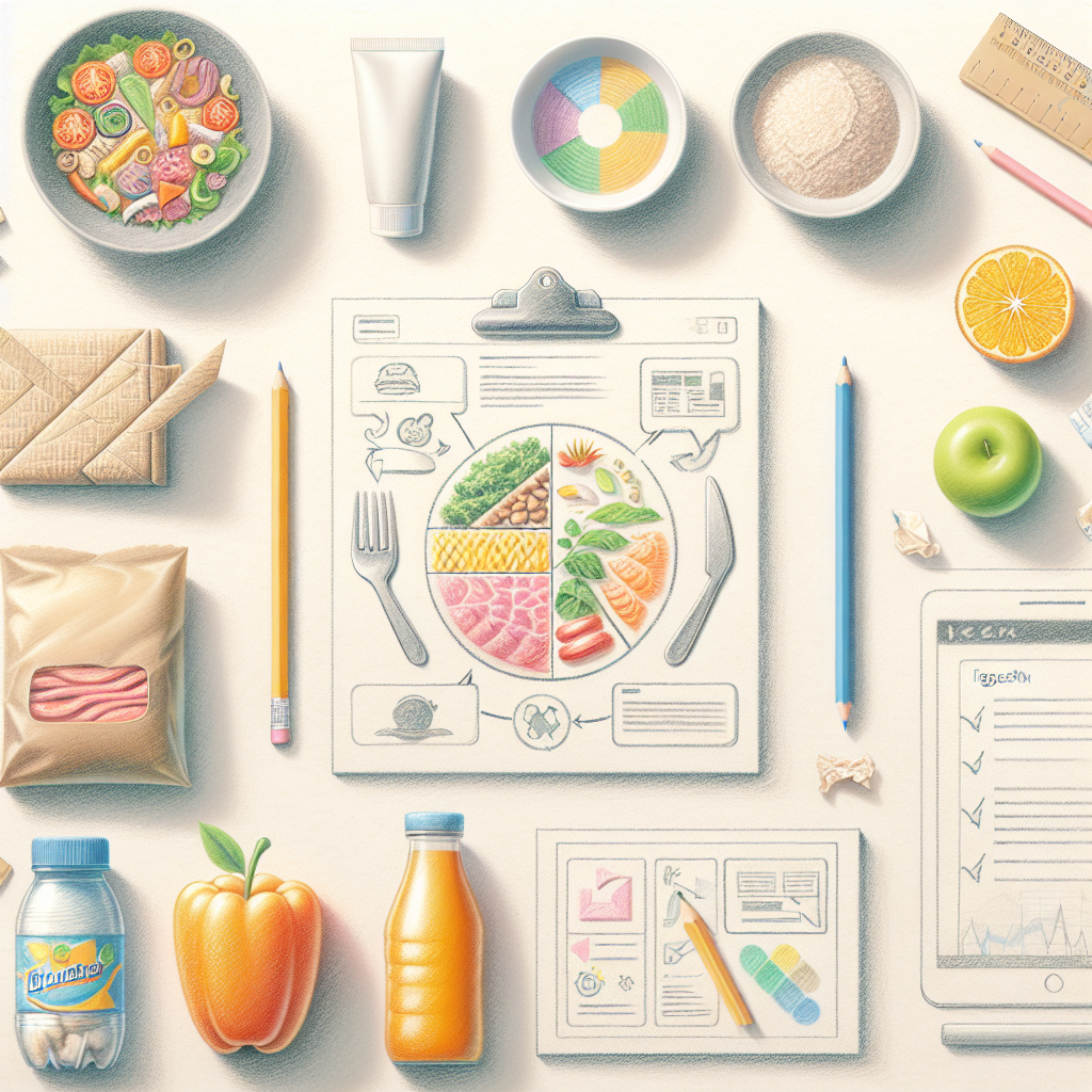 Pastelková ilustrace znázorňující téma: Stravování