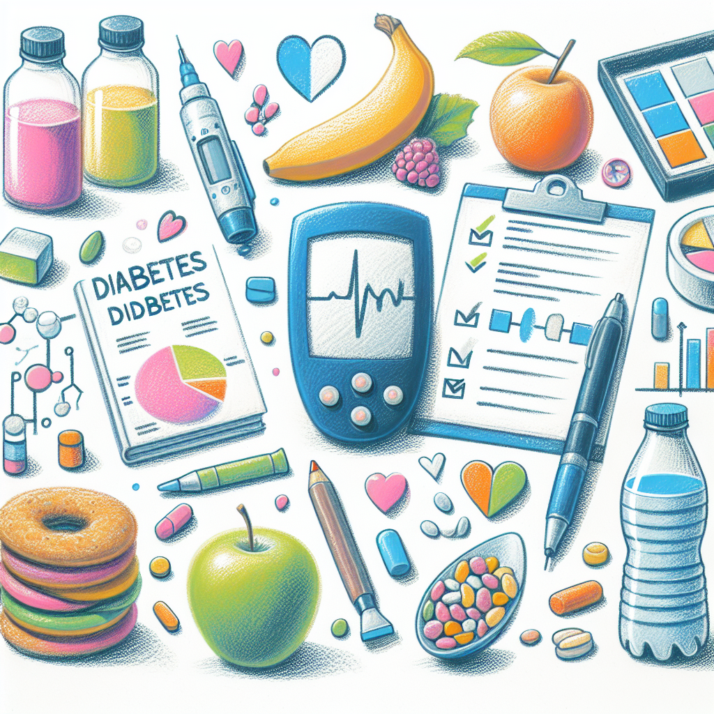 Pastelková ilustrace znázorňující téma: Cukrovka