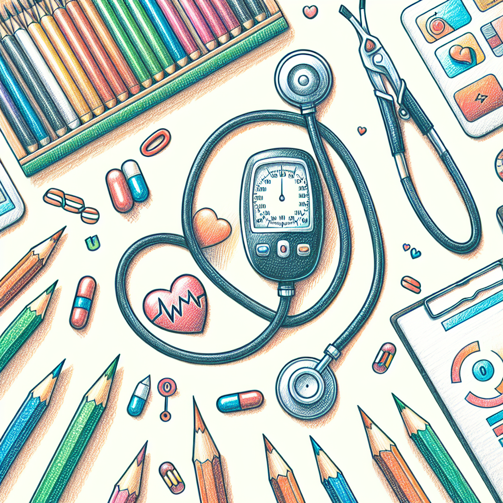 Pastelková ilustrace znázorňující téma: Zdraví a životní styl