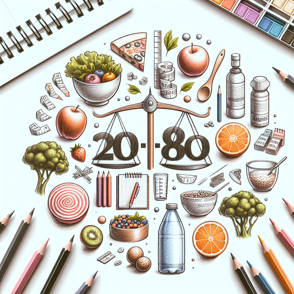 Pastelková ilustrace znázorňující téma: Výživa