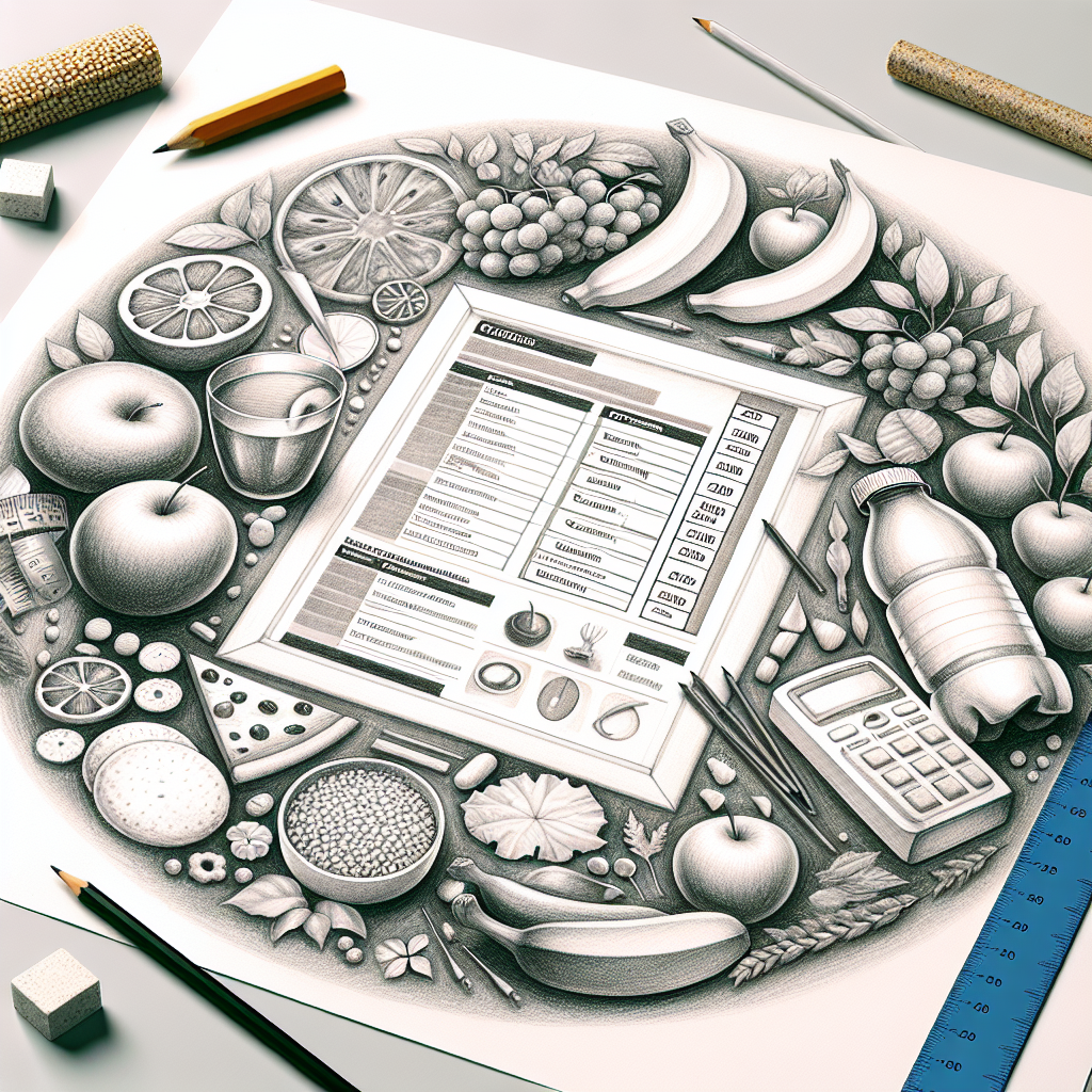 Pastelková ilustrace znázorňující téma: Diety a výživa