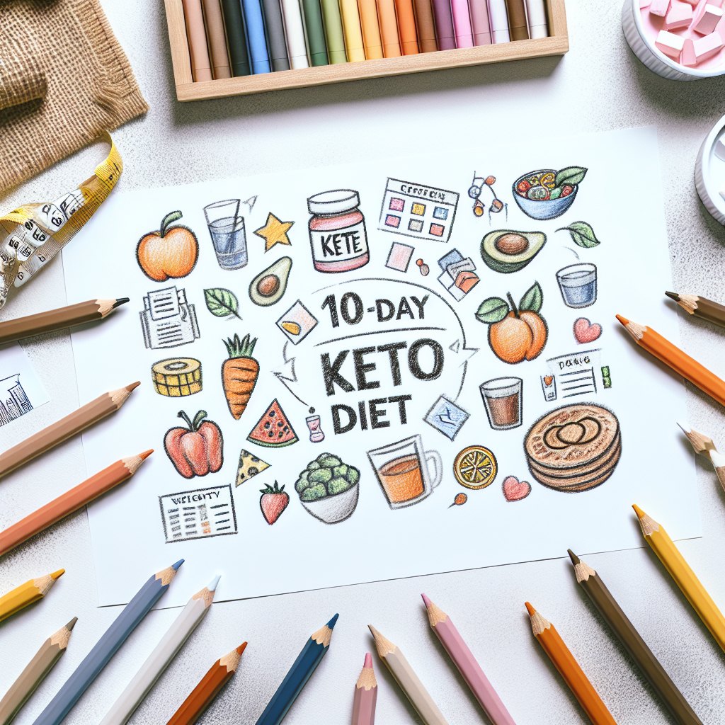Pastelková ilustrace znázorňující téma: Diety