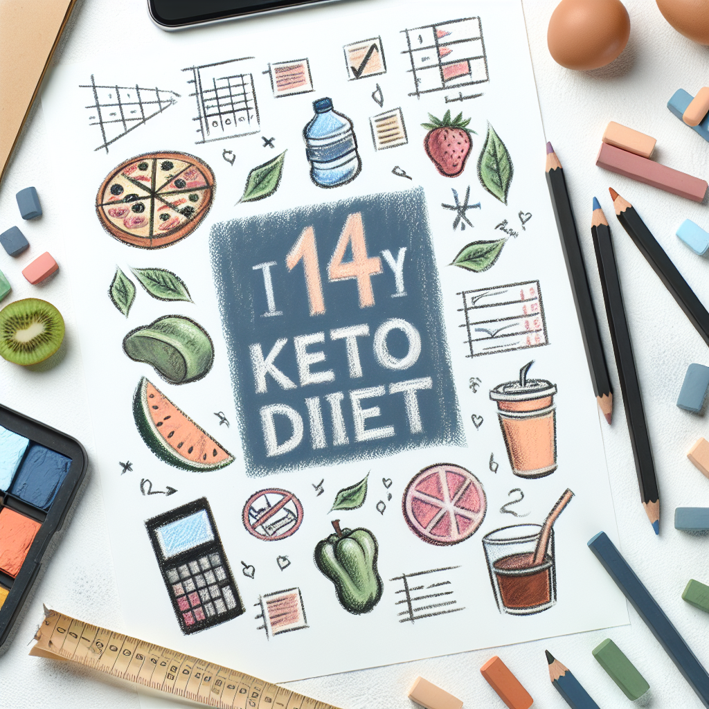 Pastelková ilustrace znázorňující téma: Diety