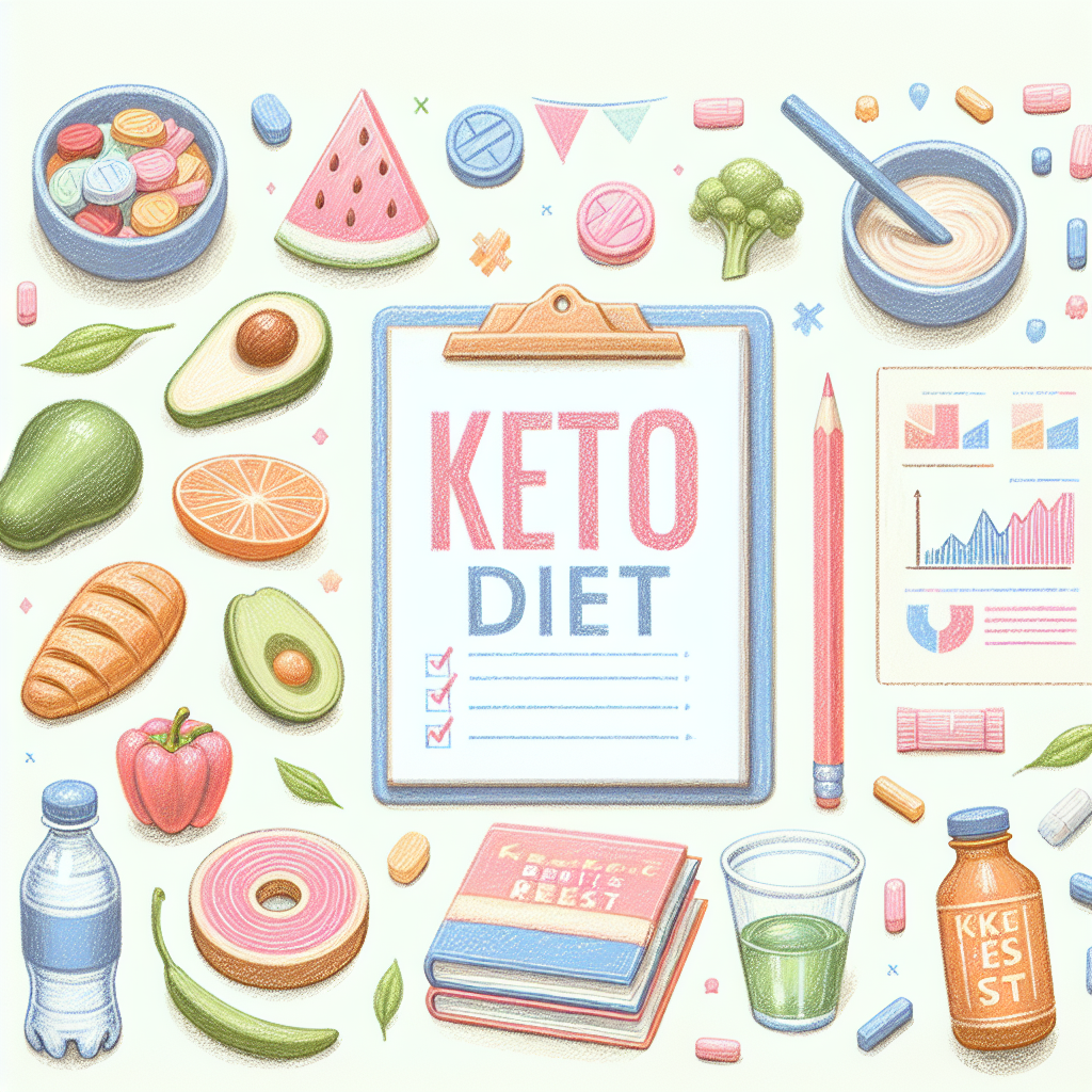 Pastelková ilustrace znázorňující téma: Diety a výživa