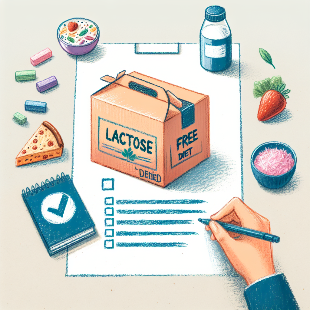 Pastelková ilustrace znázorňující téma: Diety