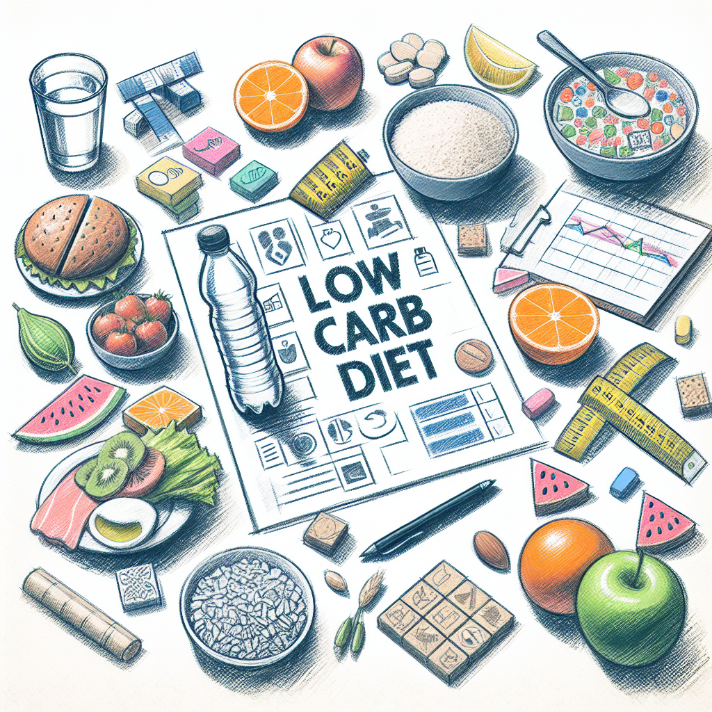 Pastelková ilustrace znázorňující téma: Diety a výživa