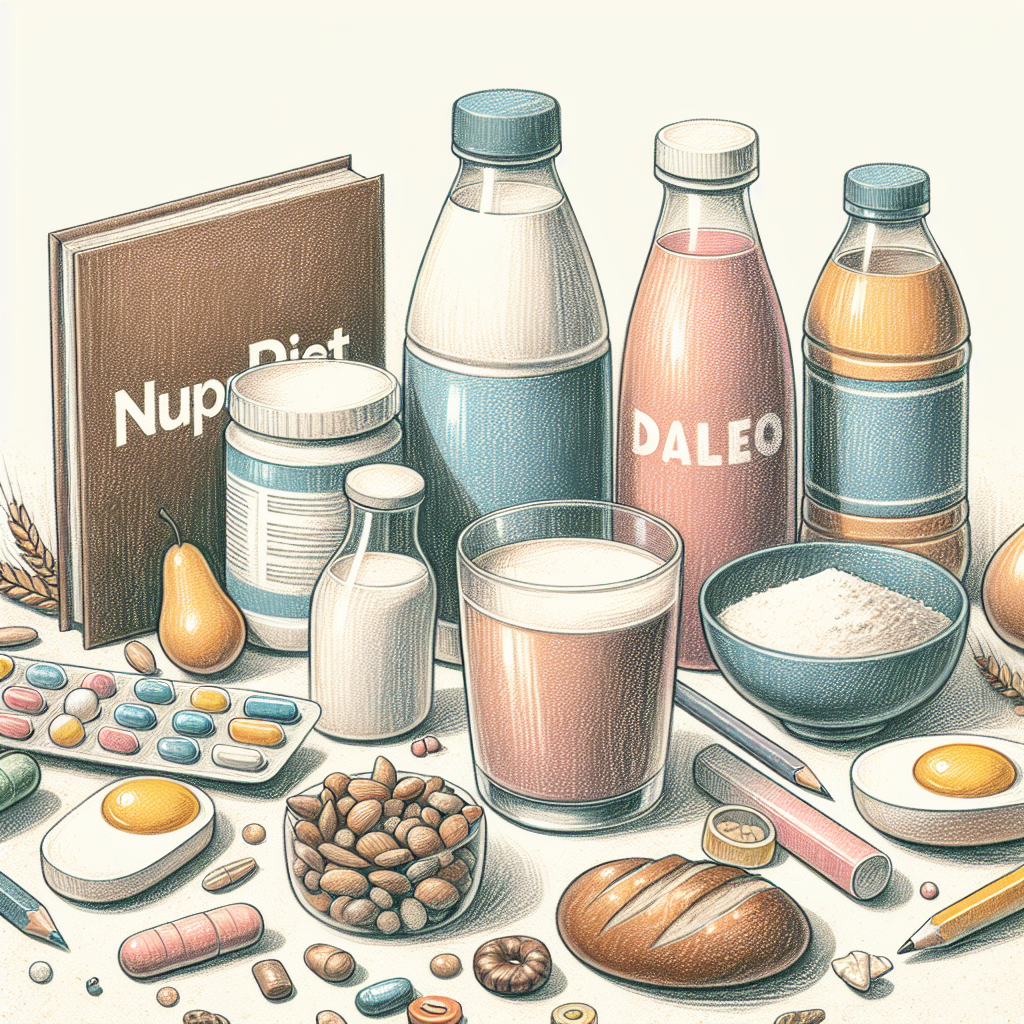 Pastelková ilustrace znázorňující téma: Diety