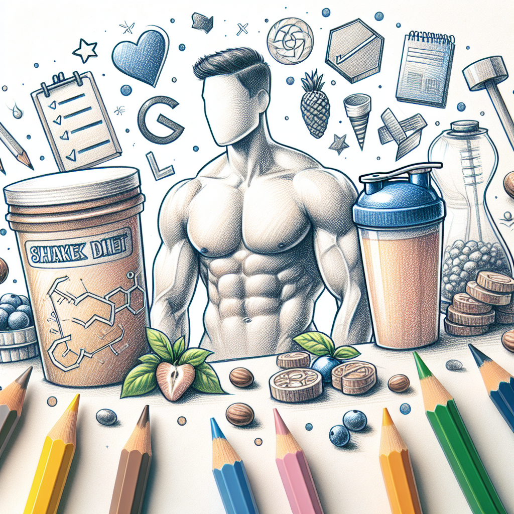 Pastelková ilustrace znázorňující téma: Diety