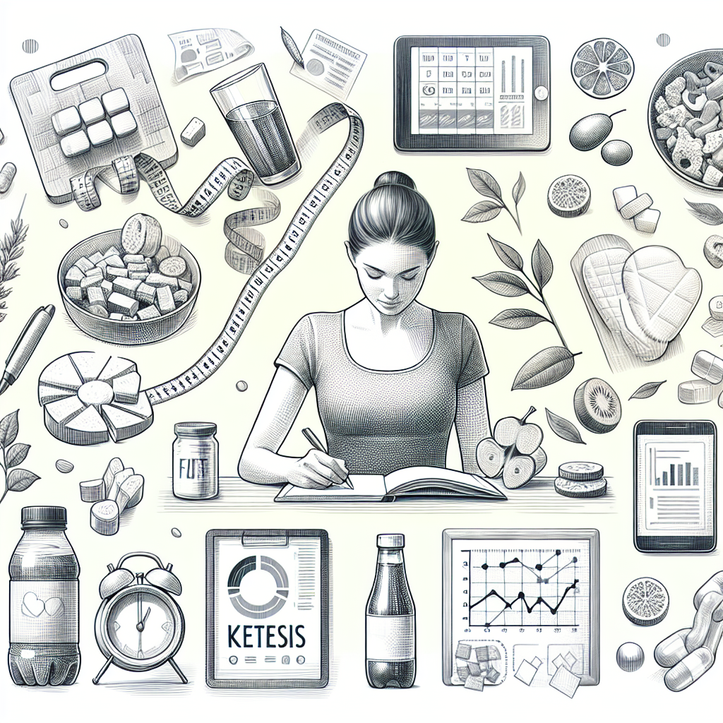 Pastelková ilustrace znázorňující téma: Ketózní dieta