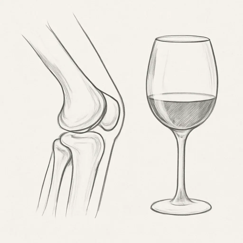 Ilustrace znázorňující téma: Artritida a alkohol: Jak si zvolit správně?