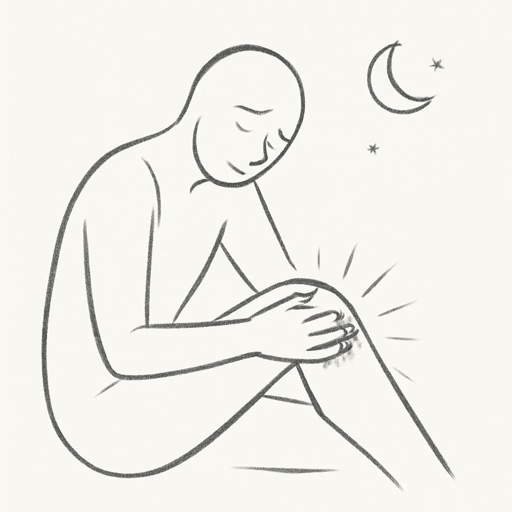 Ilustrace znázorňující téma: Bolest kloubů na ruce v noci: příčiny a řešení