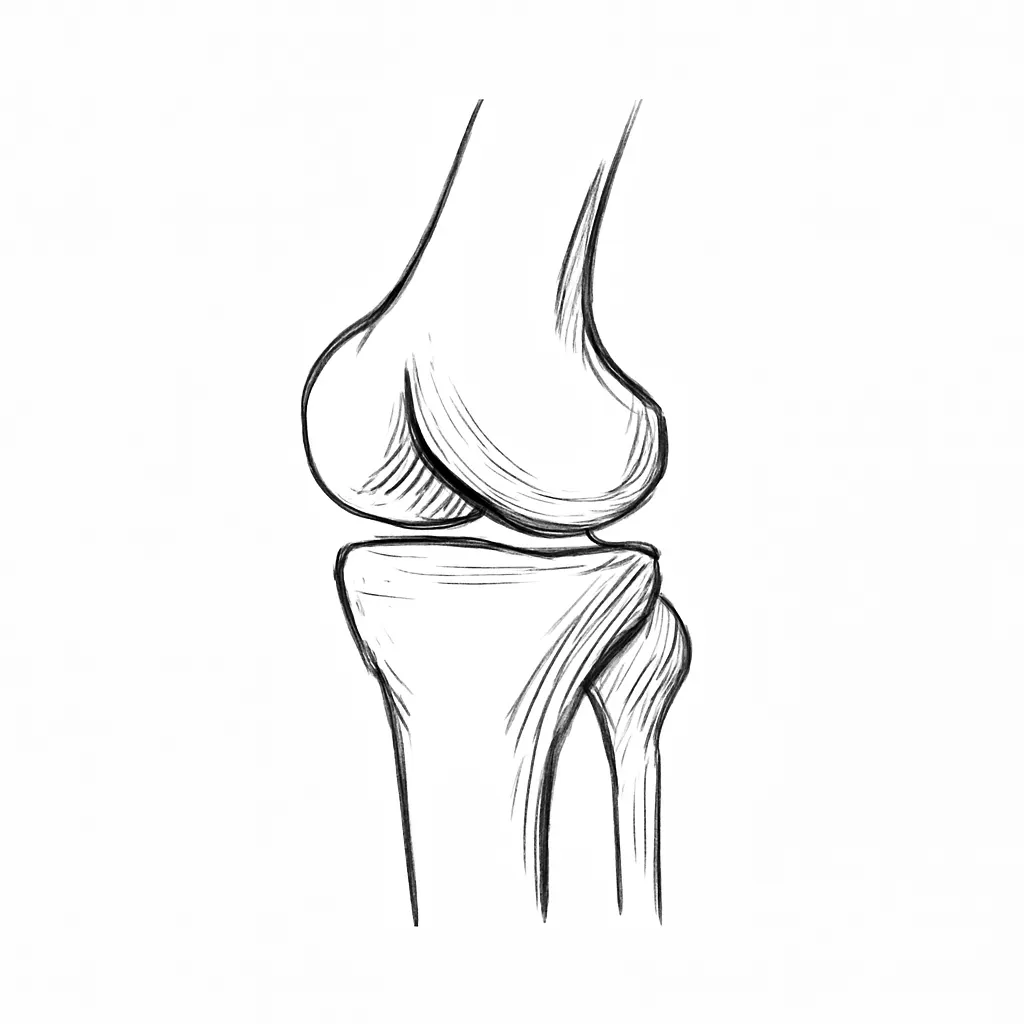 Ilustrace znázorňující téma: Diskuze o bolesti kolene: Příčiny, symptomy a rady