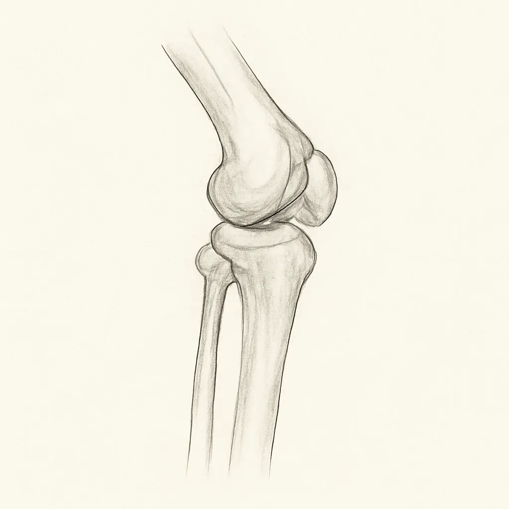 Ilustrace znázorňující téma: Bolest kolene po rehabilitaci: Příčiny a řešení