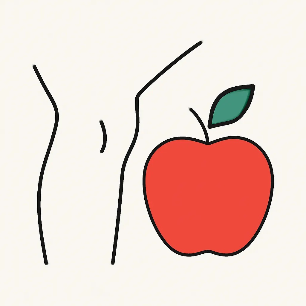 Ilustrace znázorňující téma: Bolest kolene pod jablkem: příčiny a tipy na řešení