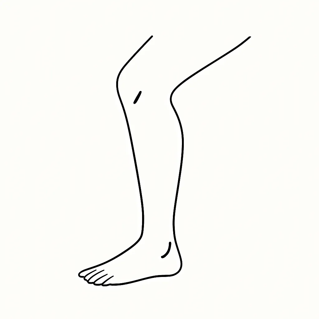 Ilustrace znázorňující téma: Jak se vypořádat s bolestí paty a kolene