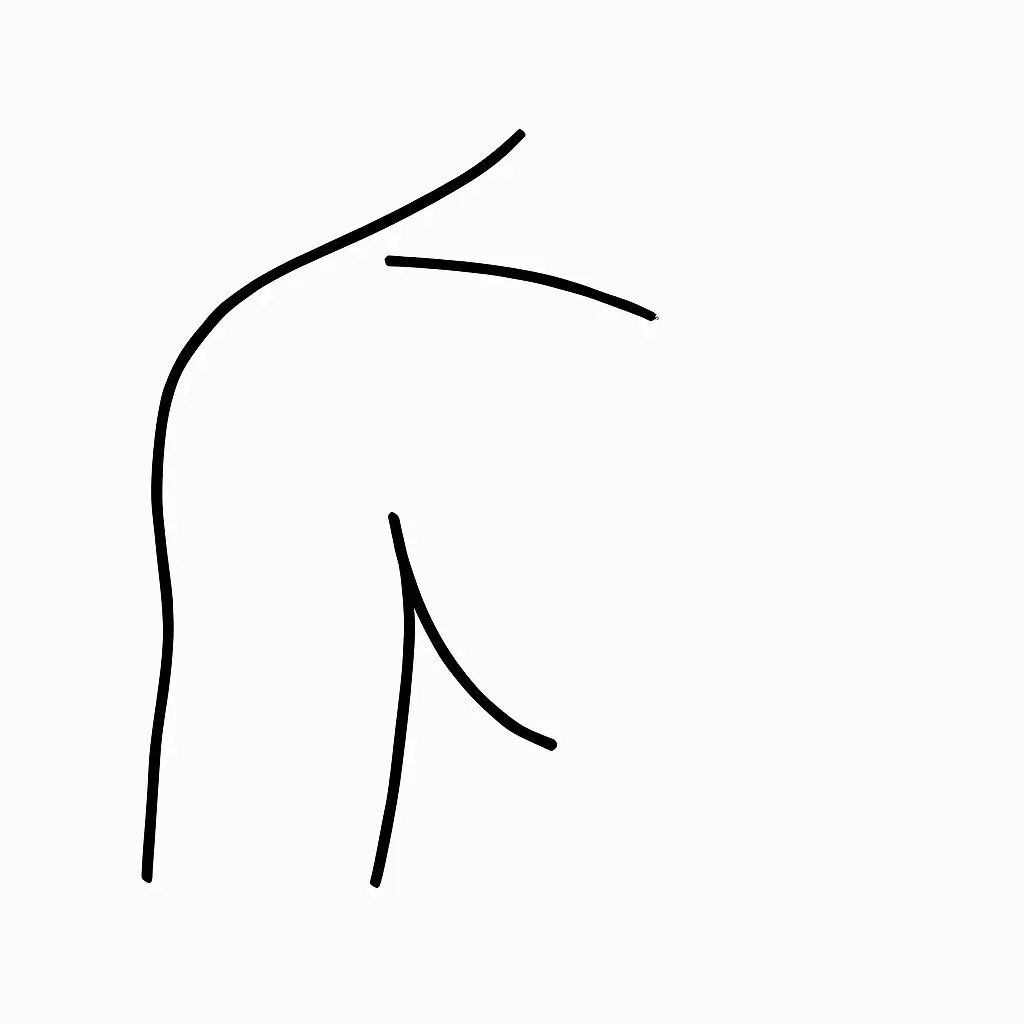 Ilustrace znázorňující téma: Proč může bolet rameno po masáži a co s tím dělat?