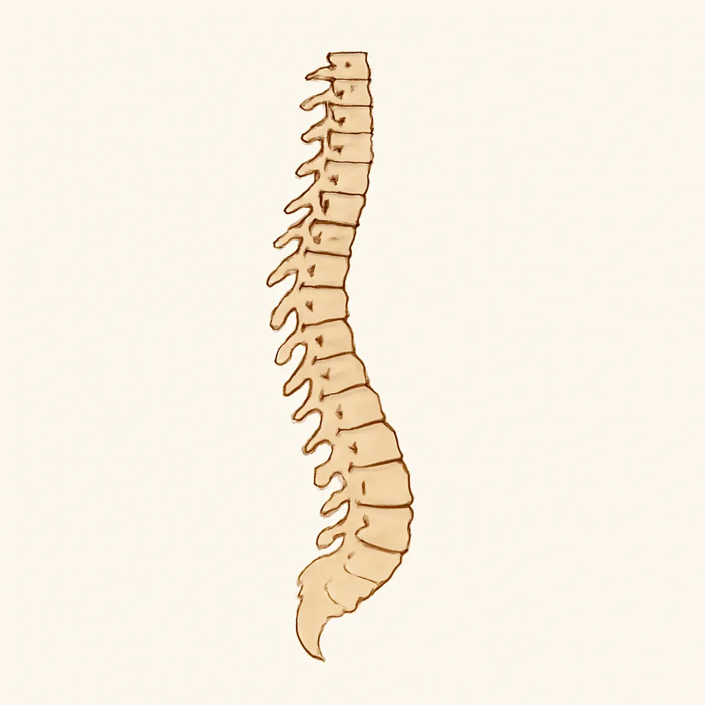 Ilustrace znázorňující téma: Osteoporóza páteře: Jak ji rozpoznat a podpořit zdraví kostí